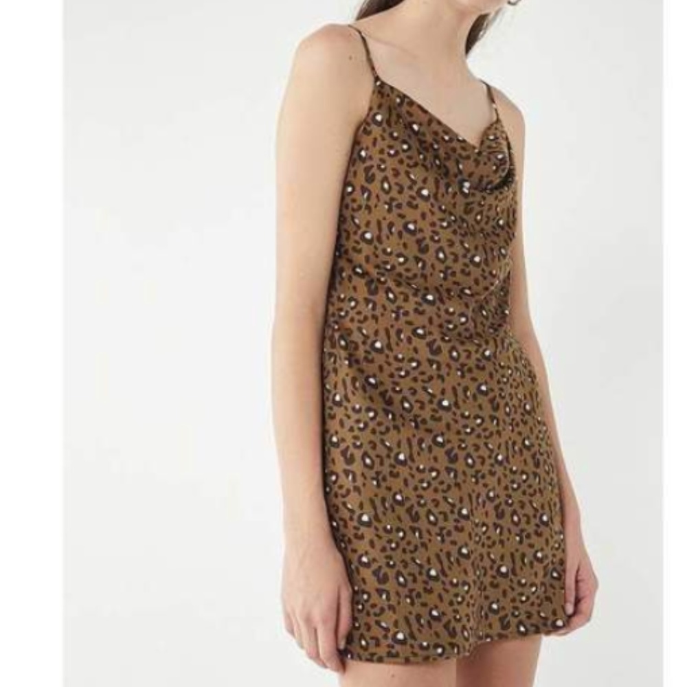 UO Mallory Cowl Neck Slip Dress